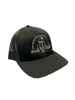 Cowlitz River Rigging Black CRR Logo Hats Rugged Work Wear