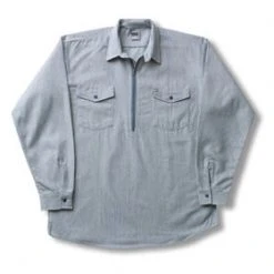 CODET Hickory Shirt Long Sleeve Zip Big Bill Rugged Work Wear