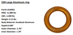 Vertical Supply Co CMI Aluminum Rings Arborists & Tree Care