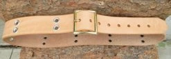 GRIZZLY PEAKS ENTERPRISES Logging & Forestry Leather Belt With Eyelets