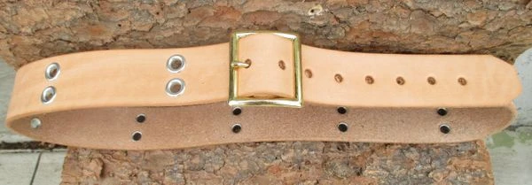 GRIZZLY PEAKS ENTERPRISES Logging & Forestry Leather Belt With Eyelets 1 GRIZZLY PEAKS ENTERPRISES Logging & Forestry Leather Belt With Eyelets