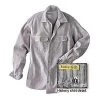 Prison Blues Long Sleeve Button-Front Hickory Work Shirts Rugged Work Wear